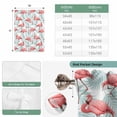 thumbnail image 6 of Pink Flamingo Balloon Curtains for Windows, Bedroom Curtains 54 Inch Length, Blue Summer Tropical Plants Leaves Tie Up Curtains Panels Thermal Insulated Bathroom Curtains Window 42"x54", 6 of 8
