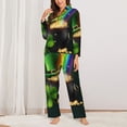thumbnail image 2 of Fotbe St. Patrick's Day4 Pattern Long Sleeve Pajama Set for Women,Sleepwear Set,2-piece Loungewear Set,Soft PJs Comfy Nightwear with Pockets -Medium, 2 of 7