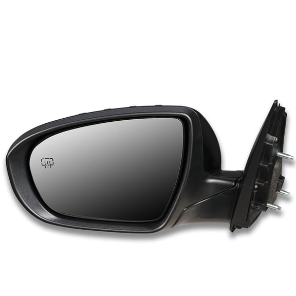 DNA Motoring OEM-MR-KI1320175 For 2014 to 2015 Kia Optima OE Style Powered Heated Turn Signal Driver / Left Side View Door Mirror 876104C500