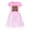Apink, variant on Girls Punch Monkeys Anime Fans Cartoon Graphics Printed Costume Casual Tutu Tulle Dress Summer Short Sleeve Cute Playwear Round Neck Rainbow Star Ruffle Skirt Cosplay Party Clothes Outfits Gift 3-9