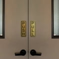thumbnail image 2 of All Quality Classic Vertical Push Pull Door Sign (Brushed Gold) - Large, 2 of 2