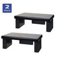 thumbnail image 1 of Stax MP-107 Support Ergonomique Réglable en Hauteur pour Moniteur/ordinateur Portable, Noir, Lot de 2, 1 of 4