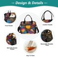 thumbnail image 3 of FORMRS Insulated Lunch Bag for Work School Unisex Large Capacity Cooler with Shoulder Strap, Futuristic Circles, 3 of 6