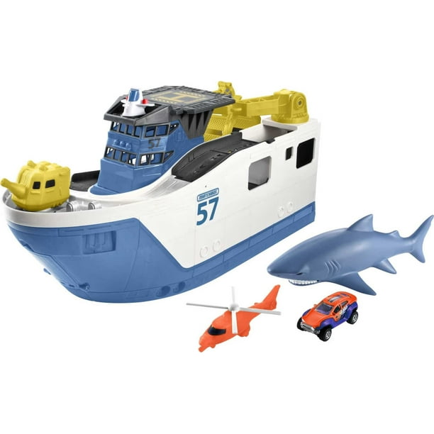 Buque de tiburones Toy Matchbox Marine Rescue