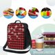 thumbnail image 4 of Fotbe Red Buffalo Plaid Lonchera Bolsa de Almuerzo para Hombres y Mujeres, Lonchera de Gran Capacidad, Bolsa de Almuerzo Reutilizable, Bolsa Térmica Aislante, 4 of 7