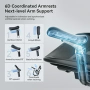 SIHOO Doro C300 Pro Ergonomic Chair Dual Seat Back Support Wide Deep Seat Computer Chair with Dynamic Lumbar Support-Black