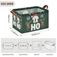 thumbnail image 7 of Yayeee Foldable Storage Basket for Shelves with Handles Waterproof Cloth Bins, Christmas Dog, 7 of 7