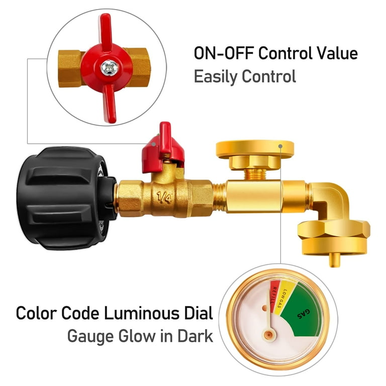 Propane Tank Adapter Wrench/Remover，Disassemble Propane/LP Cylinders  Pressure Valve Or ON/Off Control Valve Tool Accessories