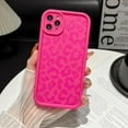 thumbnail image 2 of Case for iPhone 12 Pro Max Case, Cute Art Cheetah Painted for Women Girls, Full Camera Protective Strengthen Shockproof Compatible with Phone Case (Hot Pink, iPhone 12 Pro Max), 2 of 10
