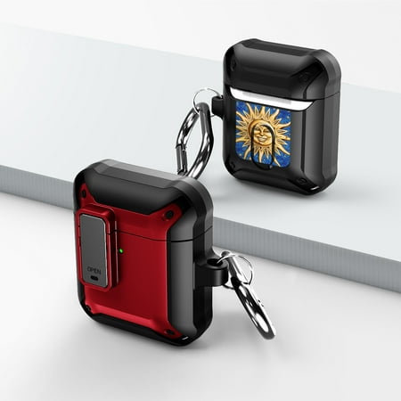 Duo Shield Secure Lock Designed For Apple AirPods Generation 1 & 2 With Hook  Red/Black price history on PriceWatchPro