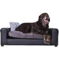 thumbnail image 1 of Sofá para mascotas Moots Premium de polipiel, negro/carbón, mediano/grande, 1 of 5