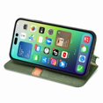 thumbnail image 3 of for iPhone 14 Wallet Case, Vintage PU Leather Flip Case with Card Holder Kickstand Hidden Magnet Folio Case Book Cover Compatible with iPhone 14 - Green, 3 of 5