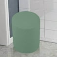 thumbnail image 3 of ziyahi Housses Extensibles Rondes pour Ottoman Repose-Pieds Housse de Canapé Housses de Tabouret Rond Vert, 3 of 7