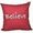 Red, variant on Simply Daisy 16" x 16" Believe Word Print Pillow, Navy
