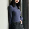 thumbnail image 4 of Tops de mujer Camisas de manga larga Slim Casual Pullovers Tee Tops básicos Zhivalor BST2001319-6, 4 of 6