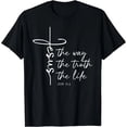 thumbnail image 1 of Camiseta de Mujer: Jesús, el Camino, la Verdad y la Vida - Diseño Cristiano para Adoración, 1 of 7