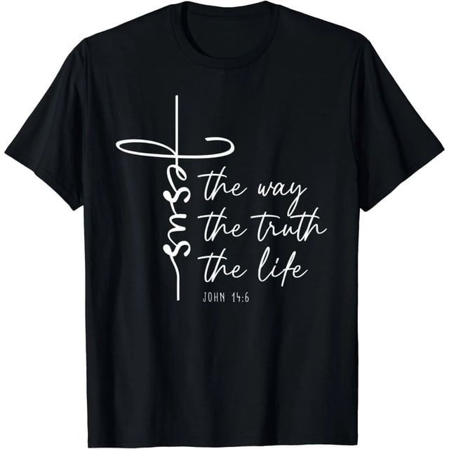 Camiseta de Mujer: Jesús, el Camino, la Verdad y la Vida - Diseño Cristiano para Adoración
