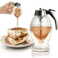 thumbnail image 4 of Honeycomb Design Honey Dispenser Jar， Drip-Free Spout for Syrup & Jam， Stable Base， Kitchen Decor, 4 of 8