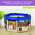 thumbnail image 5 of Zampa Portable Foldable Pet playpen For Large Dogs, Small Puppies & Cats, Water resistant, 5 of 7