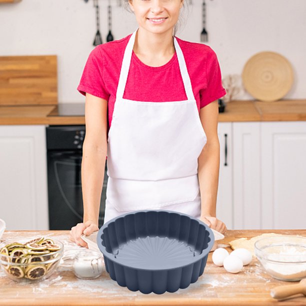 Moldes Para Velas Utensilios redondos de silicona para hornear pan, molde para hornear pasteles fácil de limpiar para accesorios de cocina Hugtrwg Libre de BPA