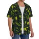 thumbnail image 2 of Fotbe Green Branch Olive Camisa Estampada de Manga Corta para Hombre, Casual de Verano, Estilo Playero, Sin Arrugas-Medium, 2 of 5
