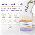 thumbnail image 4 of HARP Anti-Aging Body Wash Bar With Retinol + Niacinamide, Vitamin E, Hyaluronic Acid. 100% Syndet Base. Soap/Lye/Dyes and preservative-free. Non-comedogenic. FRAGRANCE FREE. 5oz, 4 of 9