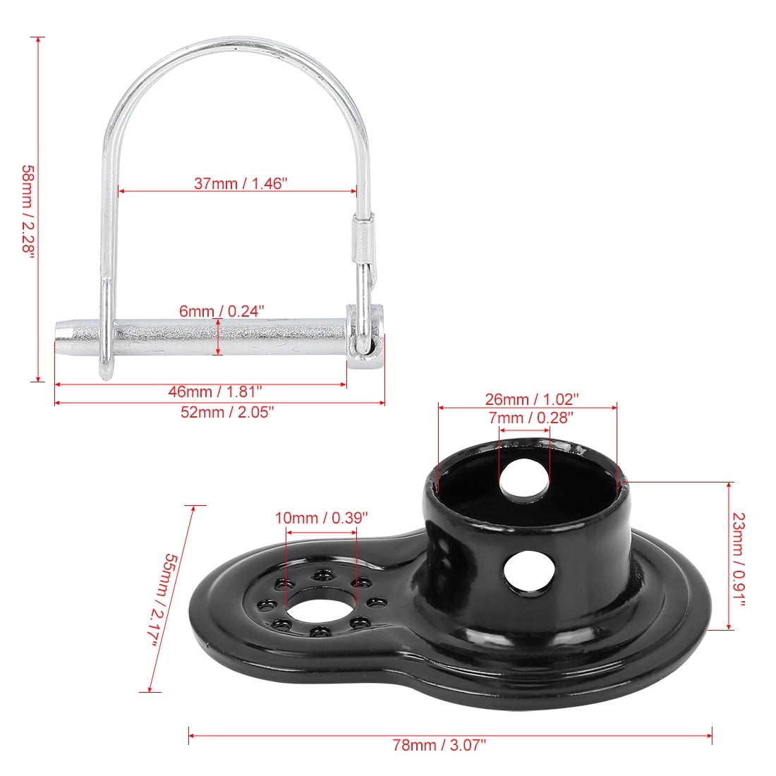 Unique Bargains Universal Bicycle Trailer Coupler Attachment Bike Trailer Hitch Connector