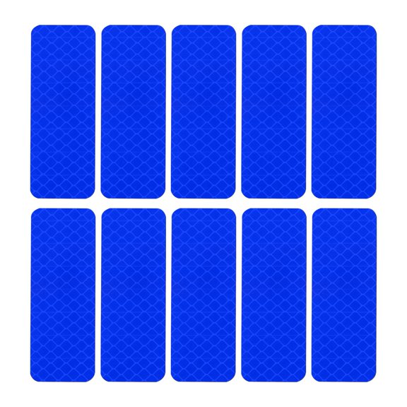 Jkung 10Pcs Reflective Car Stickers Waterproof UV Resistant Self Adhesive Strong Stickiness Night Visibility Safety Reflective Stickers