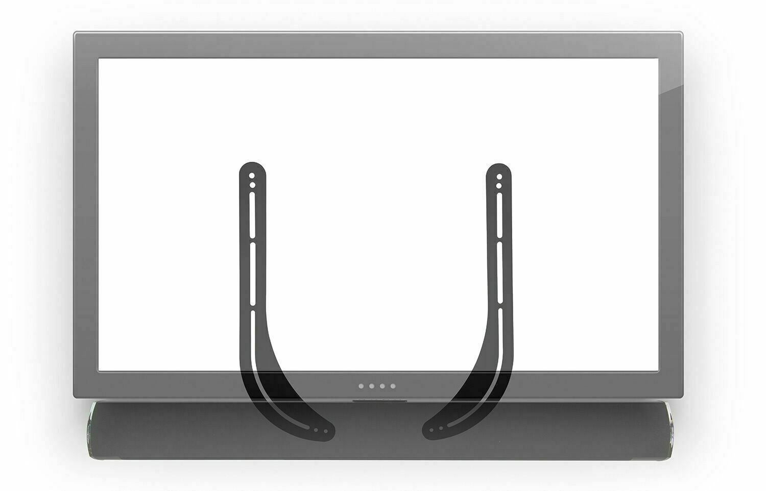Universal Steel Sound bar Soundbar Speaker Bracket Mount  Above Below TV 