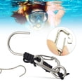 thumbnail image 4 of BLEEUS Scuba Diving Reef Hook With 120cm Spiral Coil Lanyard For Drift Diving Diving Equipment (Black), 4 of 10