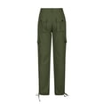 thumbnail image 3 of OKBOP Cuffed Womens Cargo Joggers Slim Fit Casual 2023 High Waist Trousers Full Length Travel Ladies with Pockets Combat Work Pants, 3 of 6