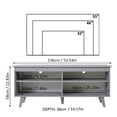 thumbnail image 6 of Madesa TV Stand Entertainment Center with 4 Shelves and Cable Management for 50, 55 Inch Media Storage Living Room and Bedroom Modern Wooden Television Media Console - Grey, 6 of 8