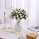 thumbnail image 4 of Rosa artificial - Flores artificiales de plástico de 11 pulgadas para decoración del hogar, centros de mesa y decoraciones de fiesta - Naranja, Beige, Rojo, Blanco, Rosa, 4 of 7