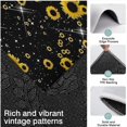 thumbnail image 3 of Black Yellow Star Sunflower Pattern Kitchen Rugs Sets Of 3,Kitchen Runner Rugs Non Skid Washable,Decorative Kitchen Floor Mats for Kitchen,Sink,Laundry,17"x30"+ 17"x47" + 17"x59", 3 of 6