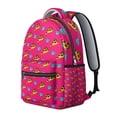 thumbnail image 2 of Pizza Inspired Laptop Backpack - Stylish & Practical for School & Office, Big Compartment, Trendy Pizza Design, Soft Straps, Great for Pizza Lovers, 2 of 6