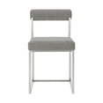 thumbnail image 3 of Joana Anastasia 5 Piece Round Walnut Dining Set Light Gray Fabric, 3 of 8