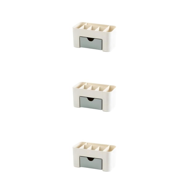 Wosthever Organizador de maquillaje, caja de reloj de con cajón, contenedor de artículos diversos de escritorio, cepillo de cosméticos, Type1 NO1
