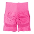 thumbnail image 5 of Biker Shorts for Women High Waist Tummy Control Seamless Yoga Shorts for Gym, Running Womens Athletic Shorts (Hot Pink L), 5 of 6