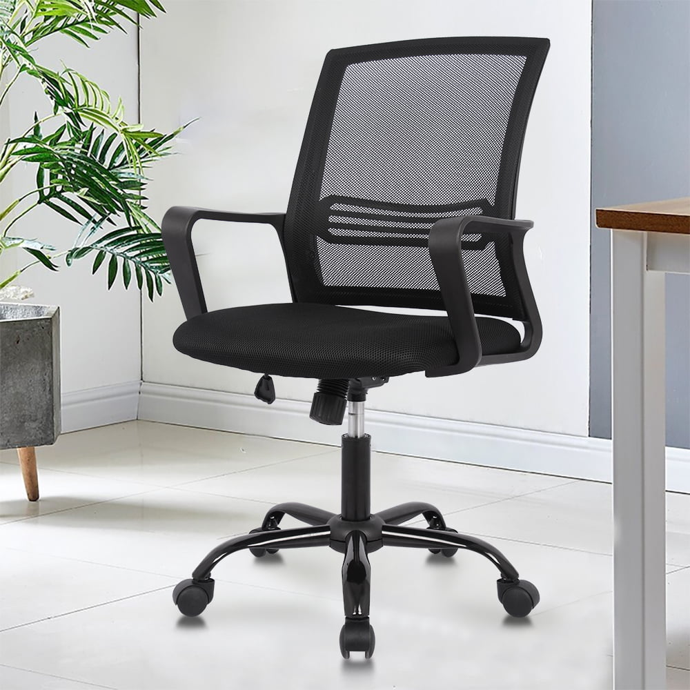 Mid Back Mesh Office Computer Swivel Desk Chair Office Chair Ergonomic Chair 