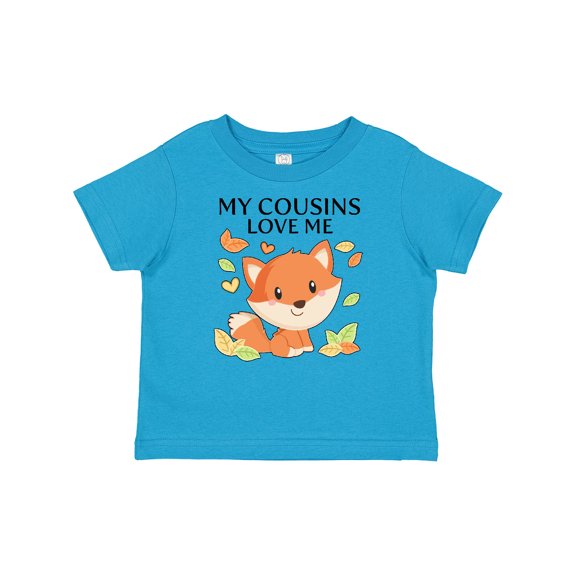Inktastic My Cousins Love Me- Little Fox Boys or Girls Baby T-Shirt