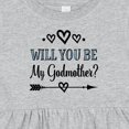thumbnail image 4 of Inktastic Godmother Proposal Girls Baby Dress, 4 of 5