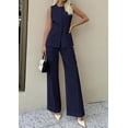 thumbnail image 6 of PRETTYGARDEN Women's 2 Piece Sets Summer Work Clothes Sleeveless Blazer Vest Pants Suits Spring Business Casual Outfits, 6 of 7