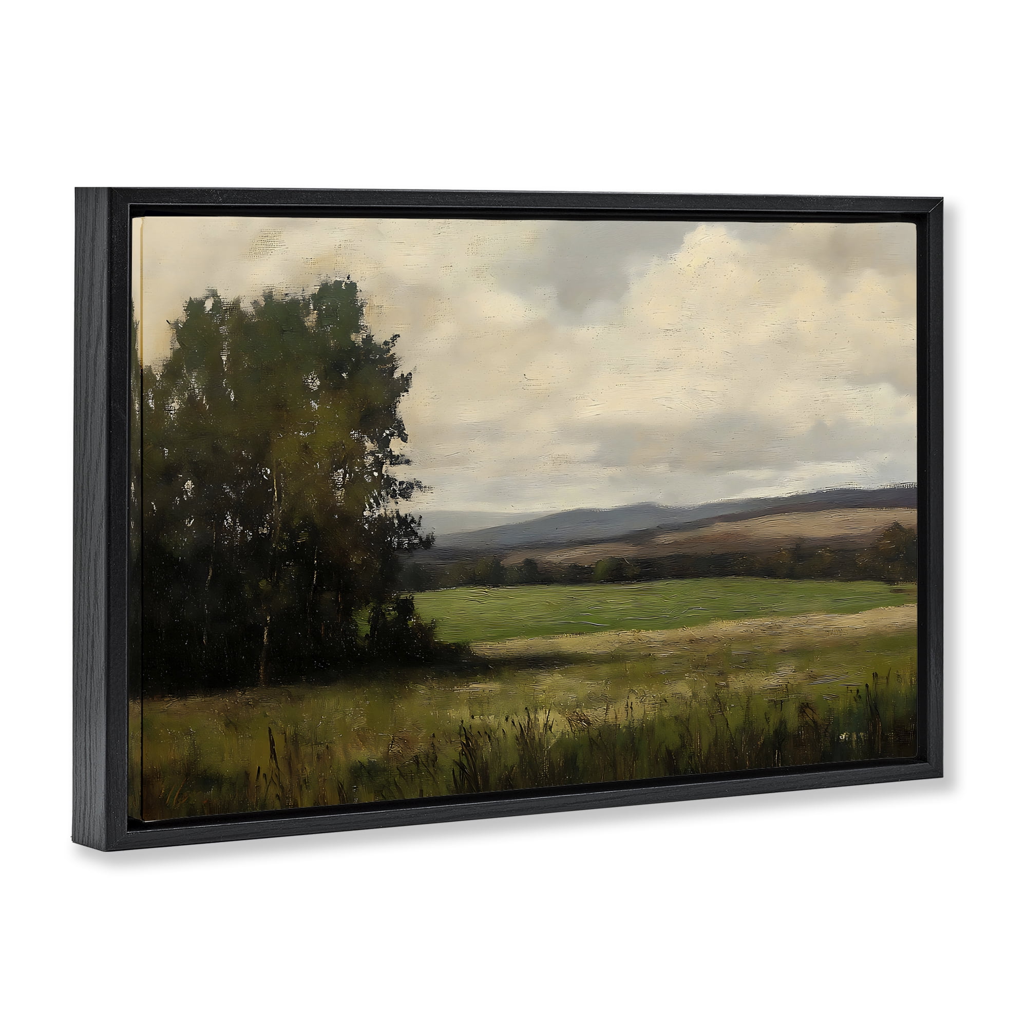 Stupell Industries Hills In The Distance Black Framed Floater Canvas Wall Art, design by Creative Studio