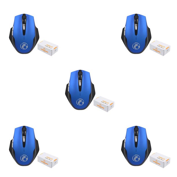 sweethay E-1900 Mini Ratón Inalámbrico Portátil 1600DPI 6 Botones 2.4Ghz USB PC Gamer Mouse Hogar Computadora Portátil Type2 NO2