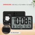 thumbnail image 2 of WallarGe Auto Set Digital Wall Clock Battery Operated, Desk Clocks with Temperature, Humidity and Date, Large Display Digital Calendar Alarm Clock fo, 2 of 7
