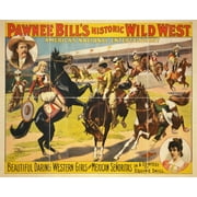 Print: Pawnee Bill's Historic Wild West. Beautiful Daring Western Girls