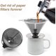 thumbnail image 1 of Filtro de café de acero inoxidable, gotero de café de cono reutilizable, filtro de café permanente, gotero de café de metal con base sin papel, filtro de café para,11 Feliz Sencillez, 1 of 3