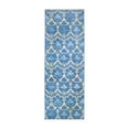 thumbnail image 5 of My Magic Carpet 2.5'x7' Machine Washable Non-Slip Kitchen Hallway Runner Rug - Leilani Damask Blue, 5 of 6