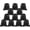Black, variant on 12 Pcs Drawstring Backpack Bags Sport Gym Sack Cinch Bags Bulk for School Traveling and Storage (Black)