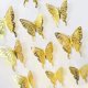 thumbnail image 2 of Pegatina de mariposa hueca 3D para pared, decoración para el hogar, calcomanía artística para boda, fiesta, decoración para habitación de niños, Navidad, 12 Uds., 2 of 4